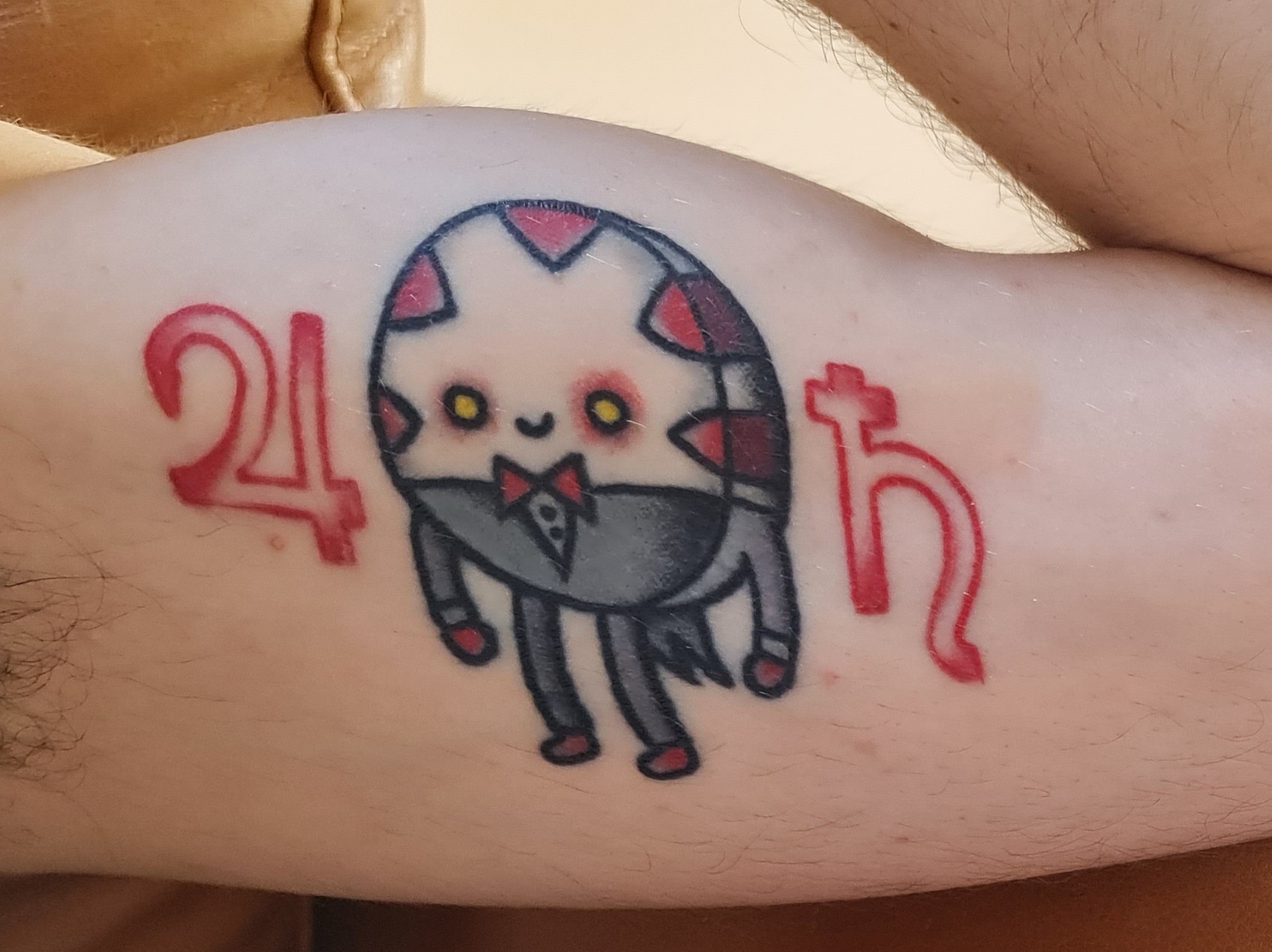 peppermint Butler Tattoo adventure Time American Traditional style